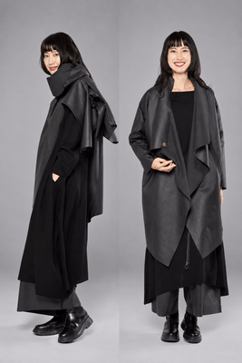 COAT STOLE / Ultrasuede(R) NU　縦に着ると東京、巻くと未来