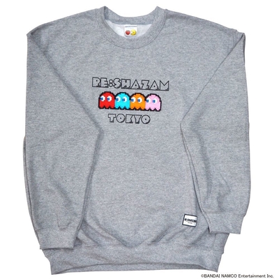 パックマン ゴースト刺繍付きスウェット