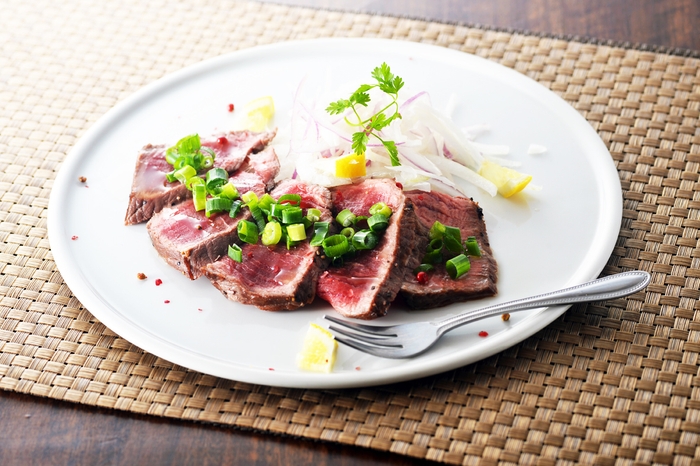 豊富町産鹿肉のたたき