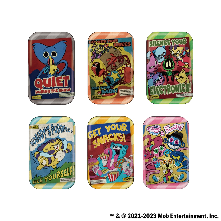 Poppy Playtime ポスター柄缶バッジ　画像