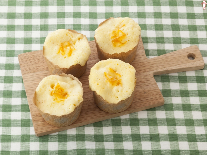 レンジでかんたん! ふんわりママレードカップケーキ