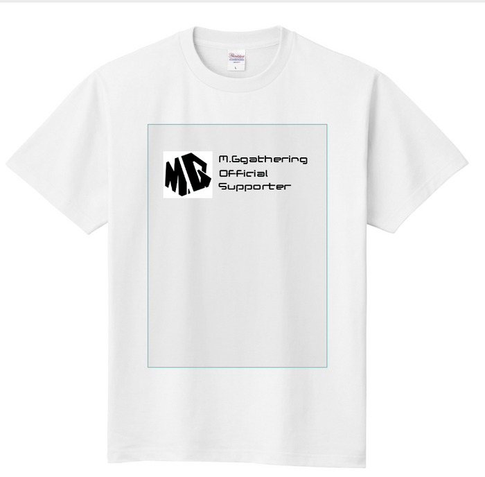 オリジナルのロゴマークが入ったTシャツ