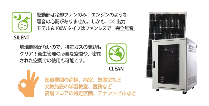 バックアップ電源が不向きな場所にも!