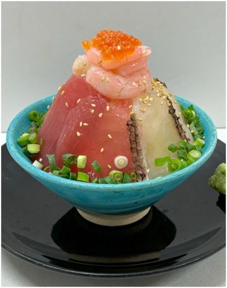 「春真鯛と鮪の頂上丼」~本海老~