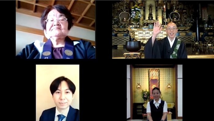 オンライン法事の様子