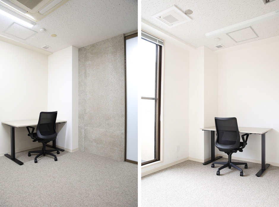 個室レンタルオフィスの一例（什器はオプション）