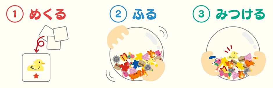 遊び方は3ステップ