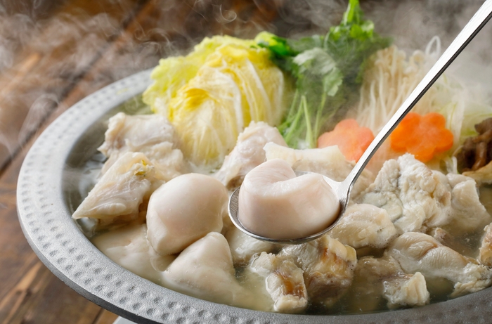 ▲淡路島の海と技術で磨かれた「淡路島3年とらふぐ鍋」