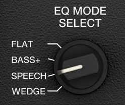 スピーディーなシステムセットアップを可能にする4種類のEQモード