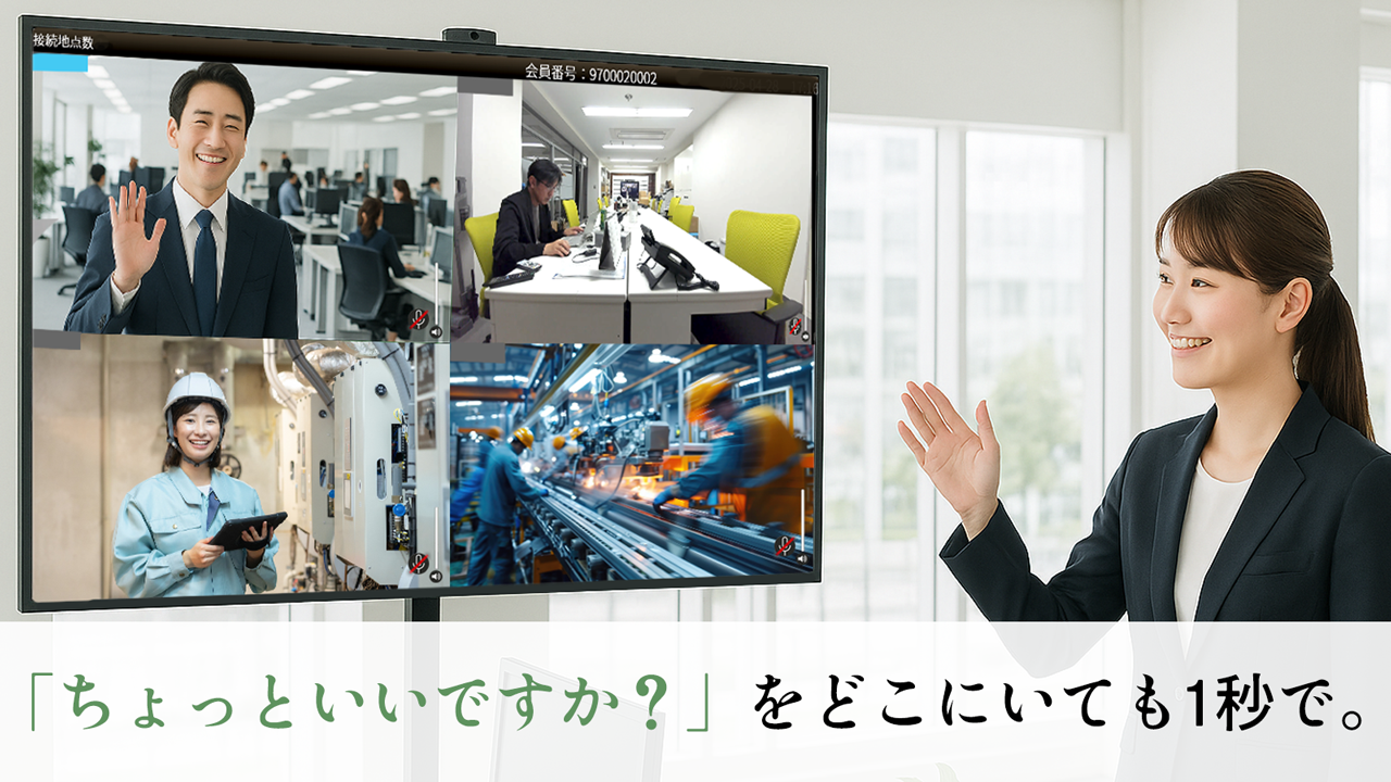 拠点間の「ちょっとした確認」を日常に、新しい社内連携の形
