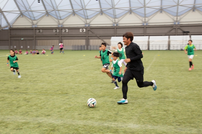 大久保嘉人さん サッカー教室