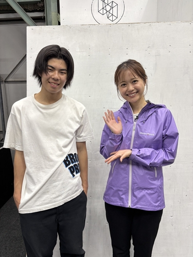 石田英太 さん(沼田高校)／岡本愛衣(ＨＯＭＥアナウンサー)