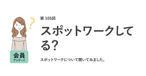 スポットワークを「やってみたい」働く女性は約7割。理由は「収入を増やしたい」が1位／『女の転職type』が働く女性にアンケート【第105回】