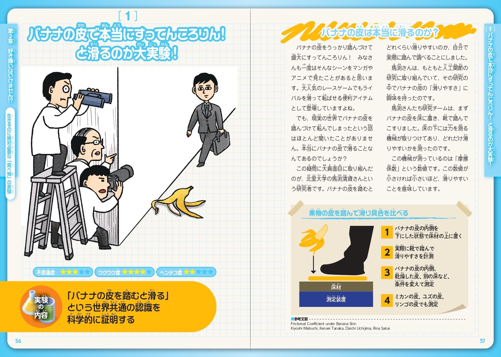 バナナの皮で本当にすってんころりん! と滑るのか大実験!