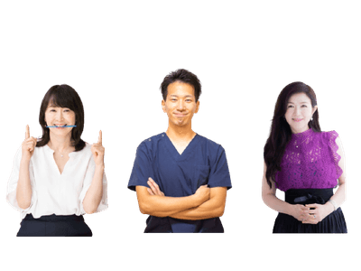 （左：北野美穂子様　中央：野口歩　右：蜷川恵美子様）