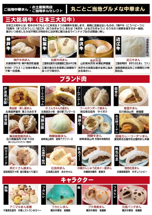 ご当地中華まん(銘柄)