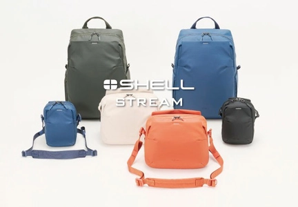 軽量で日常使いもできるカメラバッグシリーズ「プラスシェル ストリーム」3種各5色が新発売！