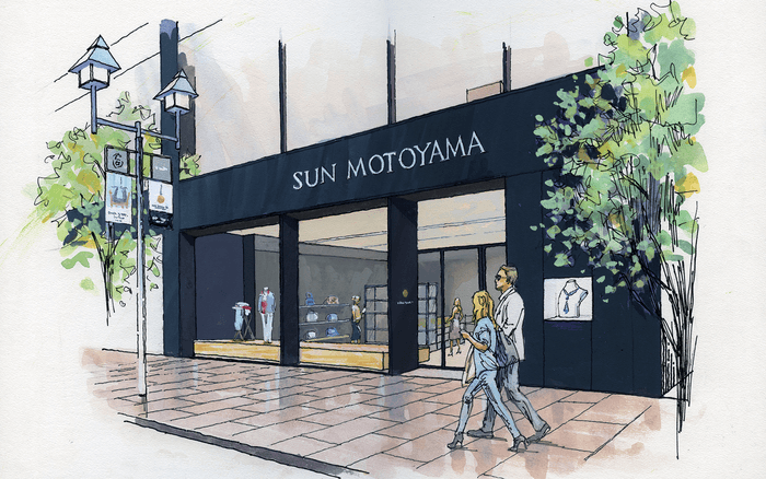 新・サンモトヤマ銀座本店イラスト