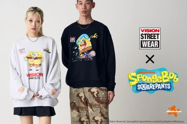 「スポンジ・ボブ」とのコラボアイテムが登場！ 本格ストリートブランド「VISION STREET WEAR」から Ha-Li-C STOREにて1月21日(水)販売開始