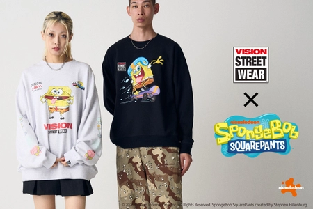 「スポンジ・ボブ」とのコラボアイテムが登場！ 本格ストリートブランド「VISION STREET WEAR」から Ha-Li-C STOREにて1月21日(水)販売開始