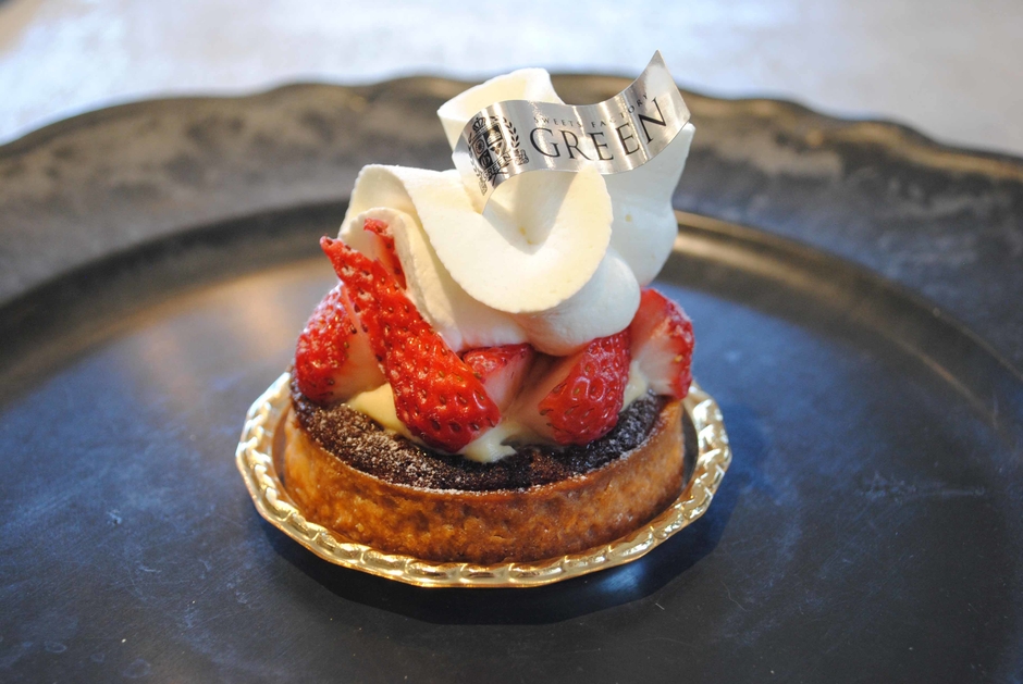 【カフェグリーン】十勝銀龍苺タルト-YUKI-