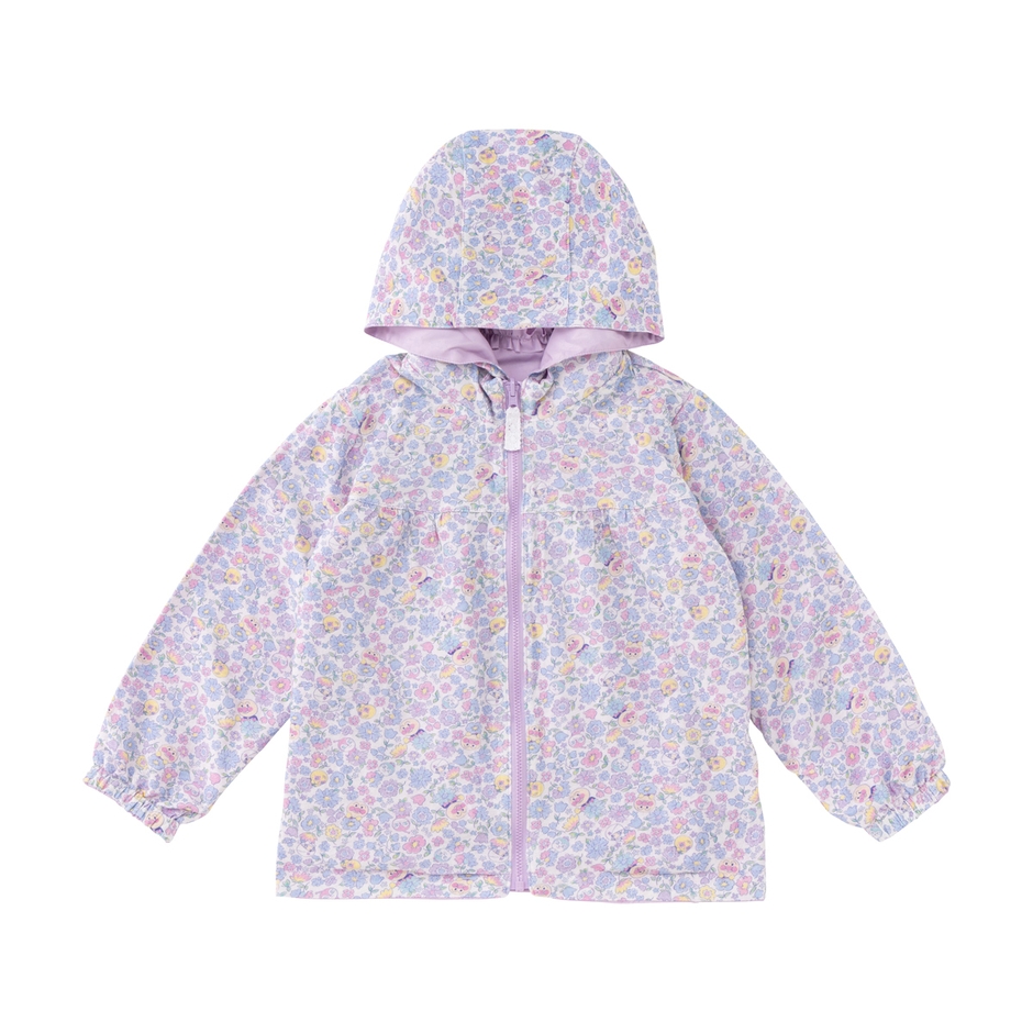 リバーシブル小花柄ブルゾン(ラベンダー 2)