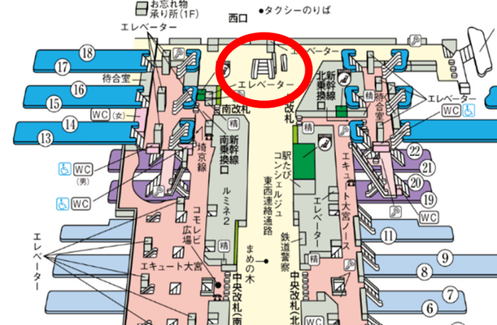 大宮駅構内図