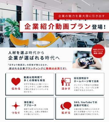 企業紹介には動画が必須 豊富な動画活用メリット