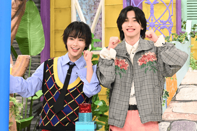 「なにわ男子ペア」大西流星＆道枝駿佑