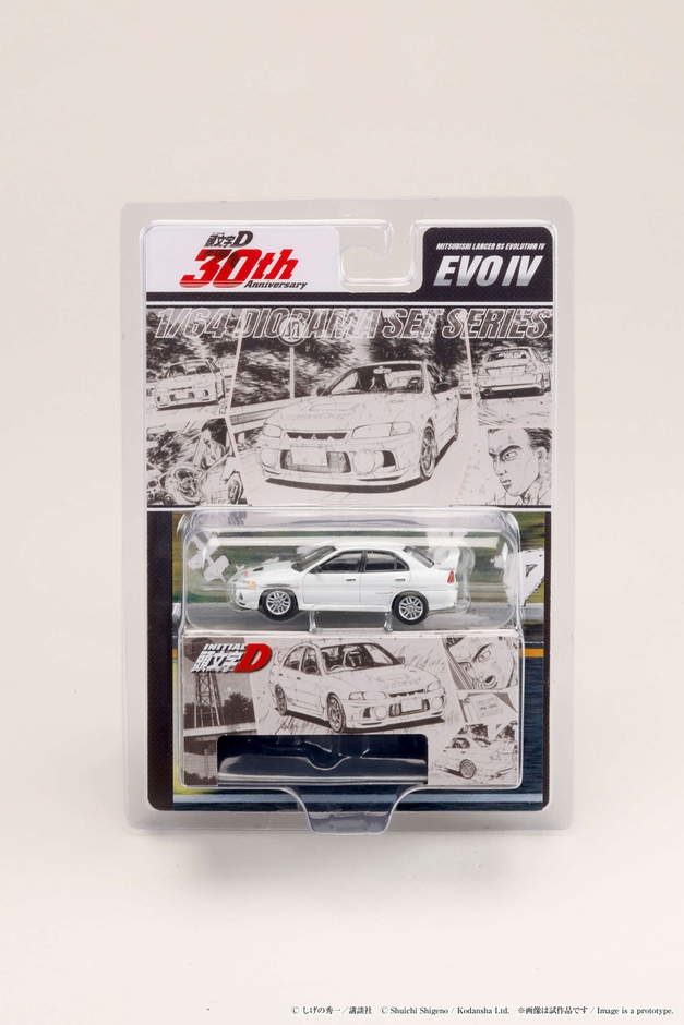 1/64 Mitsubishi Lancer RS Evolution IV / 頭文字D 岩城 清次 VS 藤原 拓海 2