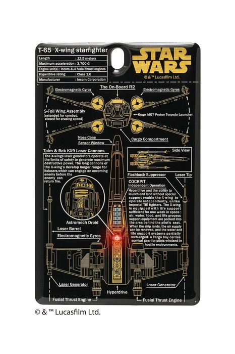 FLASH X-WING 基板アート ICカードケース　黒