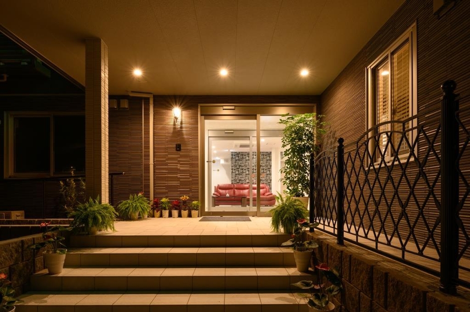 レセプションゲート前