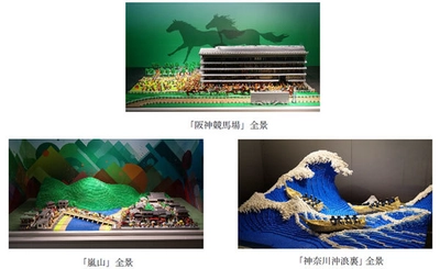 阪急三番街「HANKYU BRICK MUSEUM」に 「阪神競馬場」「嵐山」「神奈川沖浪裏」の レゴ(R)ブロック3作品が12月11日(金)12時に登場します! ～レゴ(R)認定プロビルダー三井淳平と おうちで作るWEBワークショップも開催～