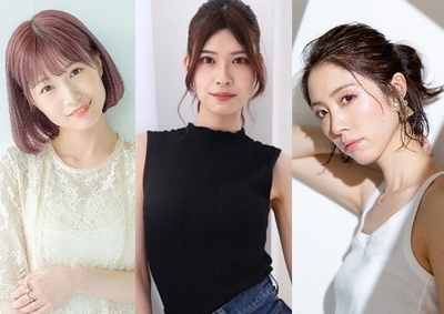 腸活マスター 左から「初めての腸活」担当 朝長美桜さん/「からだを動かして腸活」担当 渡辺弓華さん/「食・知識」担当 菅野広恵さん