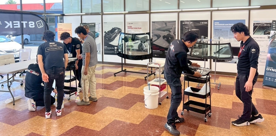 PPF施工体験(ワークショップ開催時)