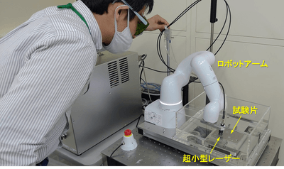 小型・可搬式レーザーピーニング装置の全体像
