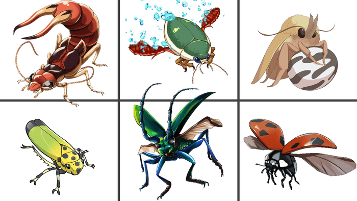 実際の昆虫に基づいて描き下ろされたオリジナルイラストを採用!