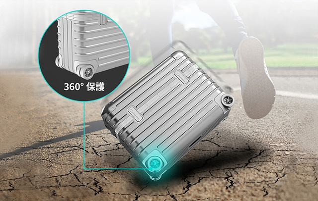 【miak AirPods / Pro キャリーケース】凸凹の表面が360度保護、滑りにくいホールド感