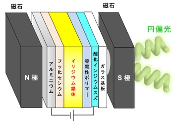 「円偏光」を発生させる新たな有機発光ダイオードを開発　新しい3D表示用有機ディスプレイの製造等への応用に期待