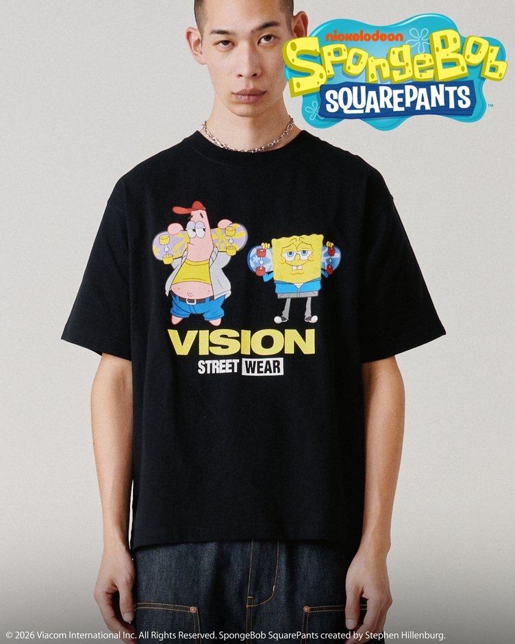 【スポンジ・ボブコラボ】SkaterTee / スケーターグラフィックTシャツ