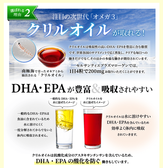 セルサンティエのクリルオイル