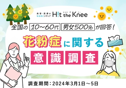 ＜2024年版＞花粉症に関する意識調査 　病院に行かない人が多数派！