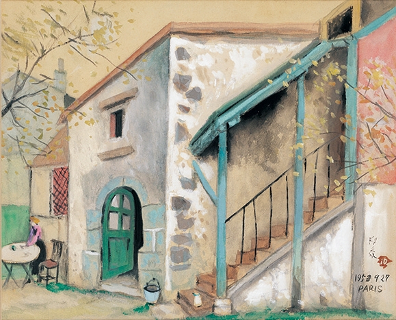 堂本印象 パリ街はずれの家B 1952年