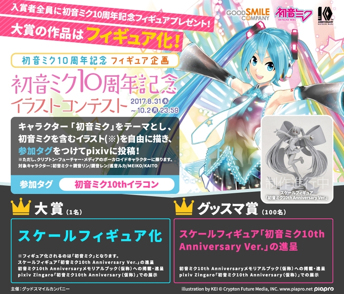 初音ミク10周年フィギュア企画　初音ミクイラストコンテスト