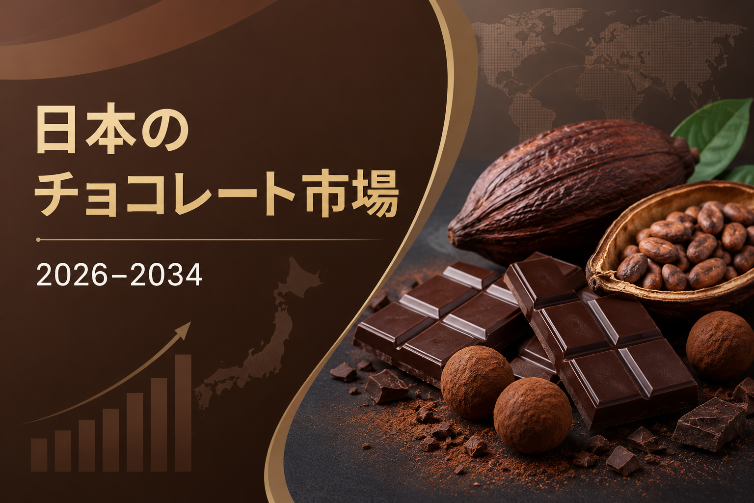 日本のチョコレート市場、2034年までにCAGR 3.55%で77億5,000万米ドル規模へ急拡大の見通し