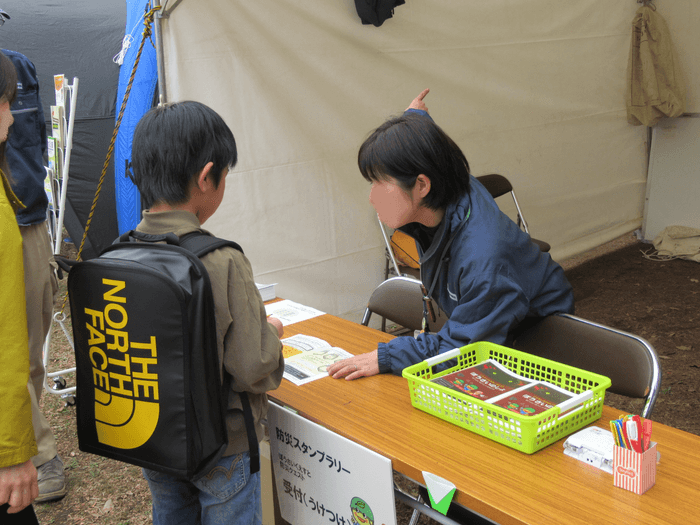 スタンプラリーの様子