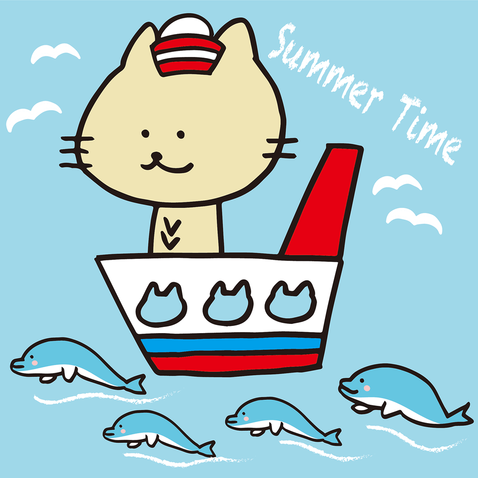 ししゃもねこ イラスト船