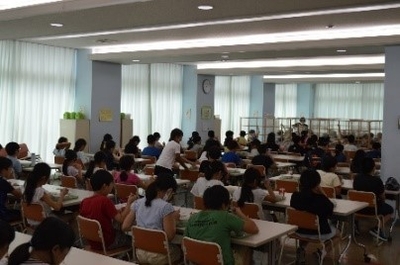 現在の給食の時間の様子