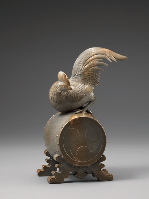 金重 陶陽 青備前諫鼓鳥香炉