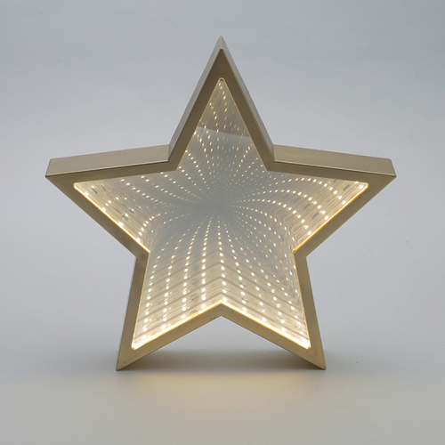 「ミラー Tunnel Light Star」価格：1,280円／サイズ：W24×D5×H24cm